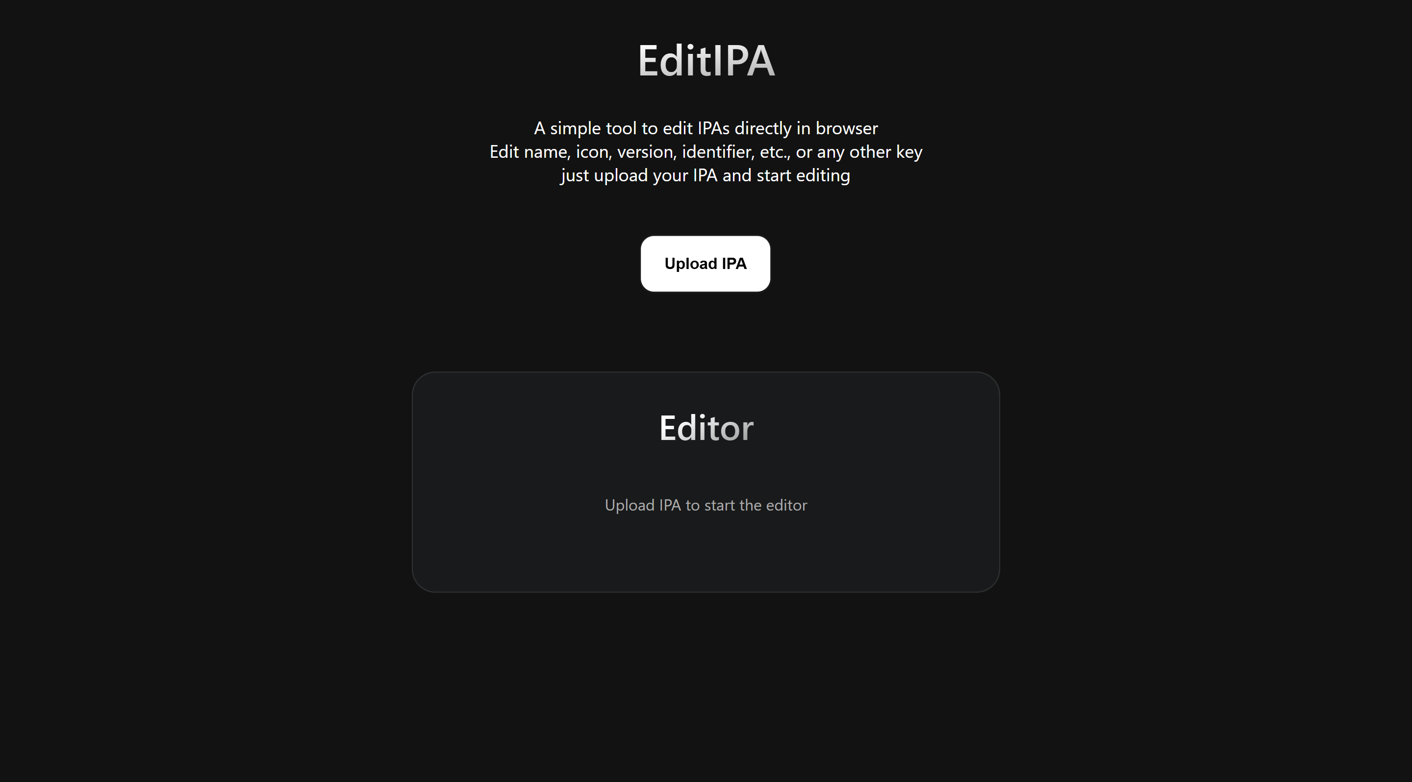 EditIPA website
